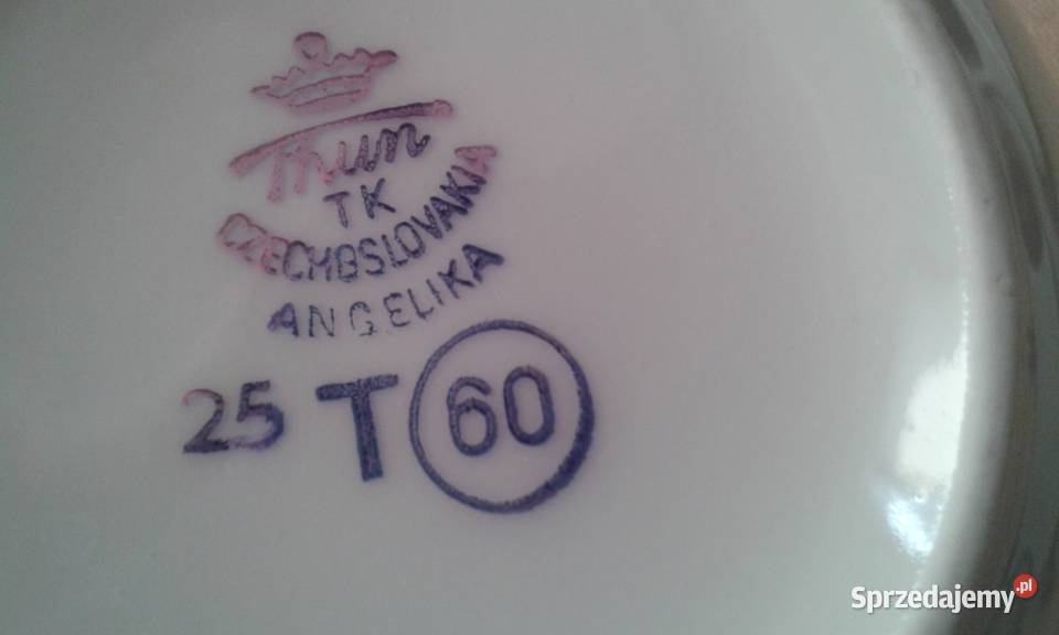 Porcelana Thun Czechosłowacja Angelika Serwis Warszawa