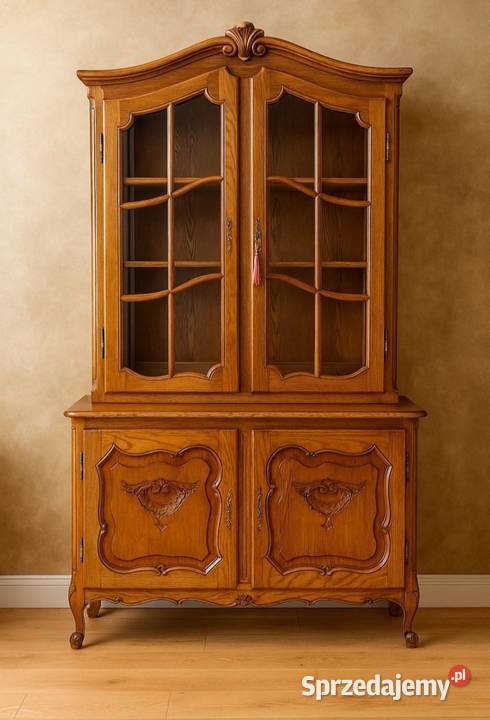 Witryna Ludwikowska Biblioteczka Komoda Stylowa dolnośląskie Kamienna Góra