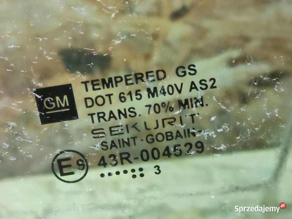 Szyba Drzwi Lewy Przód Cadillac CTS I 0207 osobowe Pleszew sprzedam