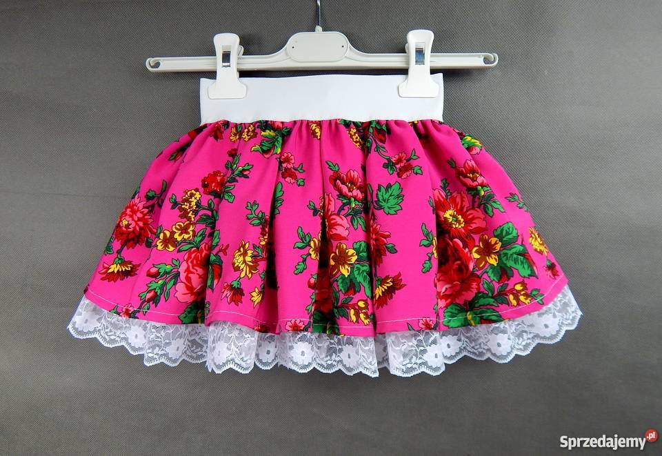 Spódniczka CLEO góralska spódnica tiulowa szary/srebrny małopolskie Sucha Beskidzka