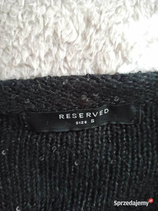 czarny sweter z cekinami Reserved Częstochowa sprzedam
