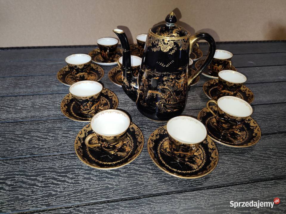 Zestaw kawowy 6 osobowy Crown Staffordshire Aleksandrów Łódzki sprzedam