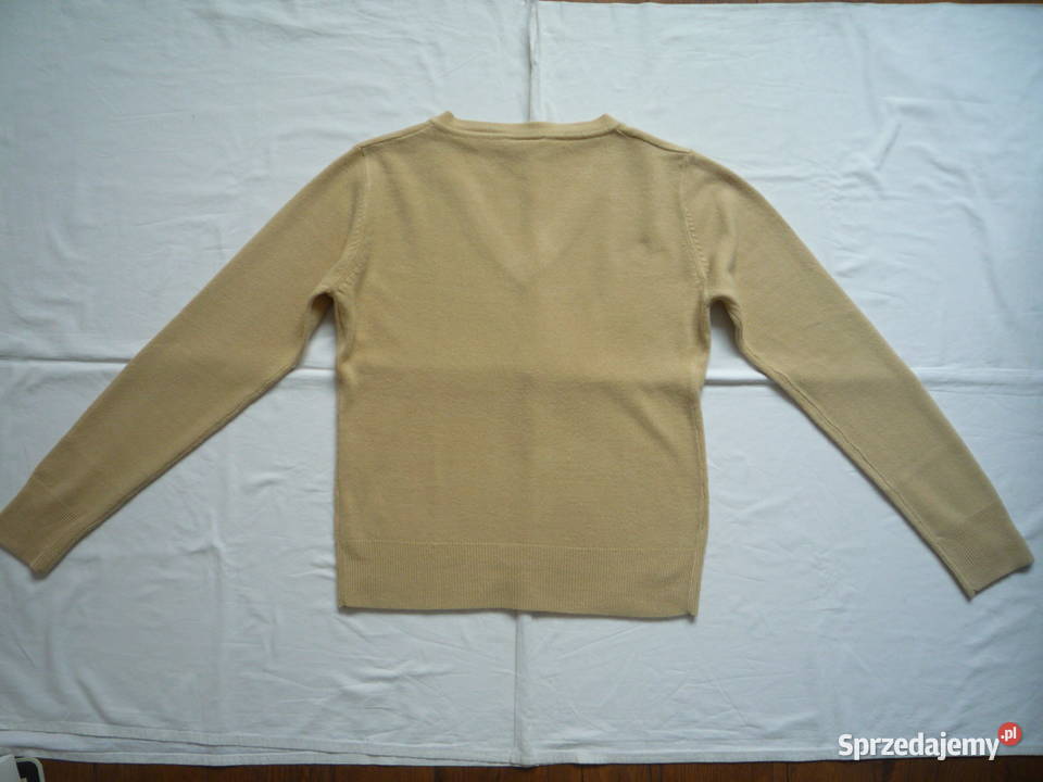 Atmosphere 36S 38M Beżowy Sweter w serek Szczecin sprzedam