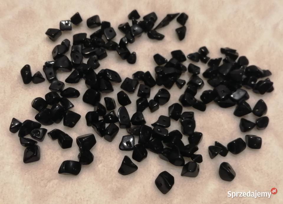 Koraliki kamyki sieczka nieregularne bryłki 68mm