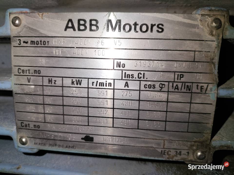 Silnik elektryczny 250kw Toruń