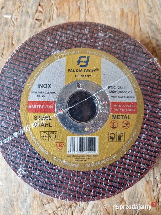 Tarcza do cięcia metalu 125x1mm Falon Tech Inox Głogowa
