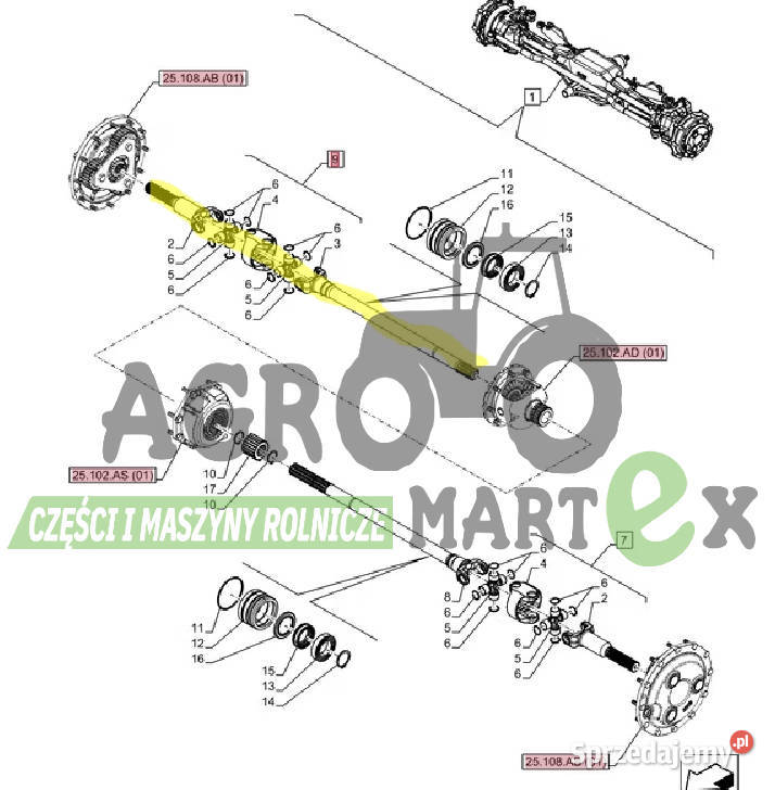 84194811 PÓŁOŚ Z1214 L10065 RH CNH Wichrów sprzedam