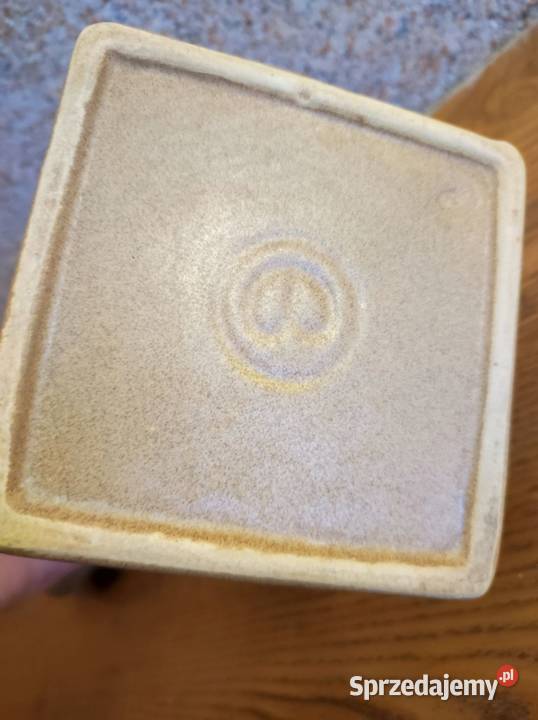 Bolesławiec PRL Wolanin kamionkowy pojemnik Kielce