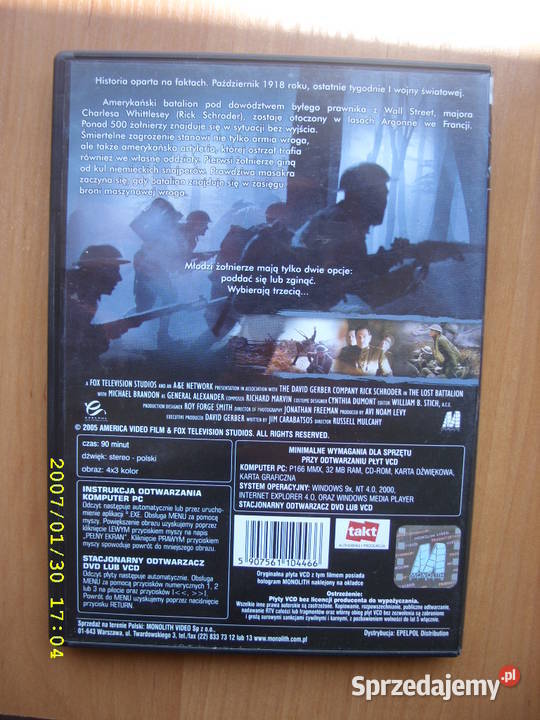 Film na VCD ZAGINIONY BATALION 2CD Wołów sprzedam