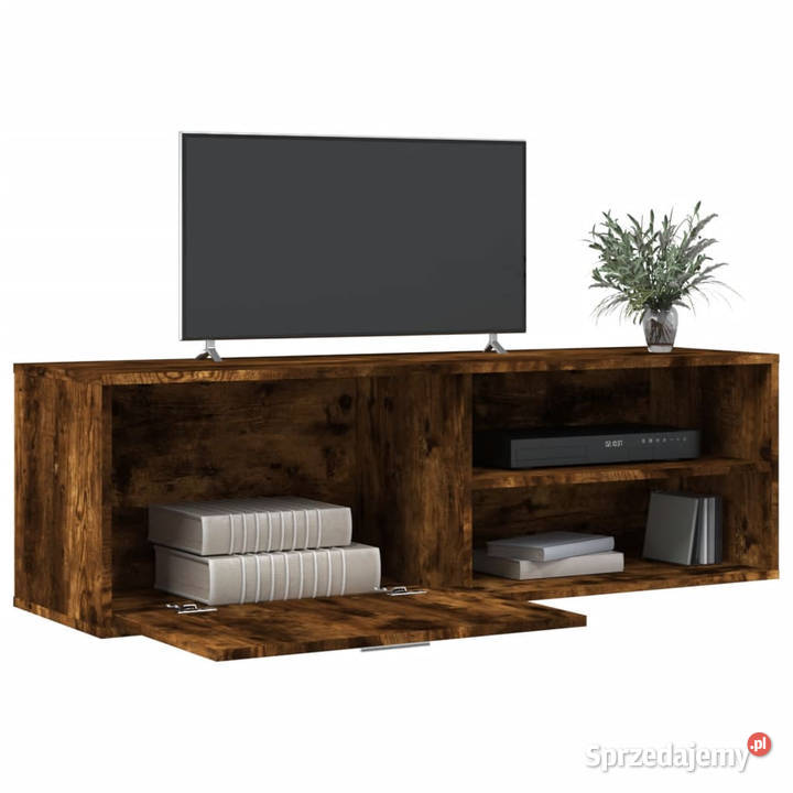 Szafka pod TV przydymiony dąb 120x34x37 WM833548 Warszawa