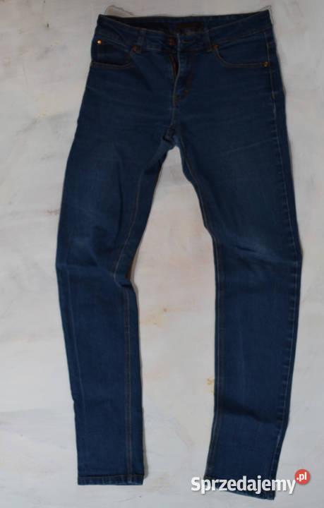 jeansowe rurki Gina Tricot S 36 M 38 granatowe Długie Warszawa