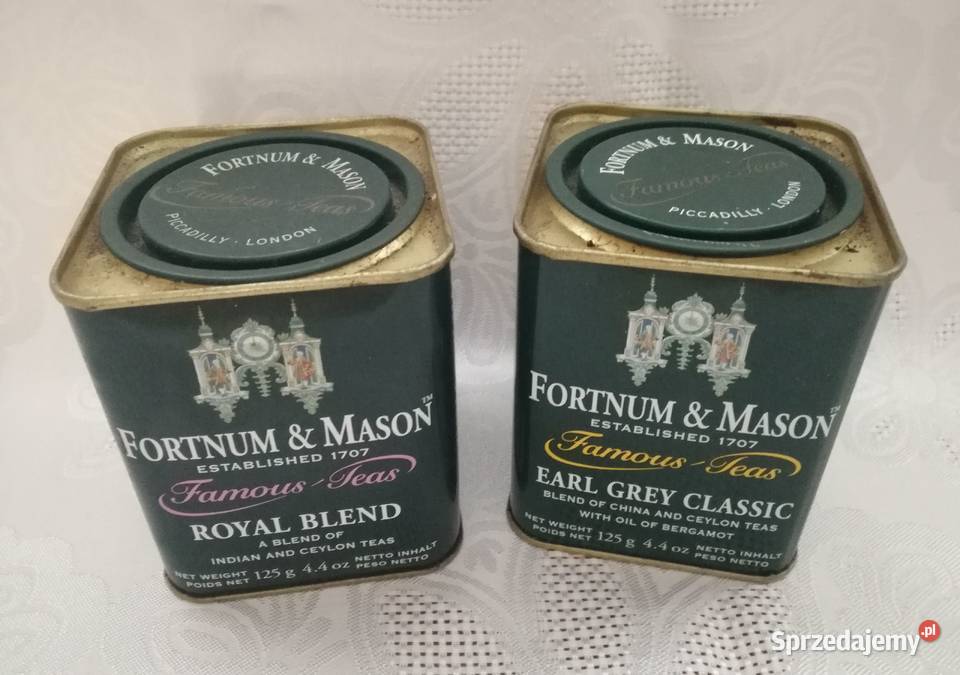 Puszka angielskiej herbacie Royal Blend i Earl łódzkie Łódź