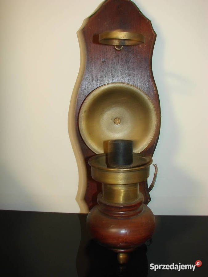 drewniany kinkiet PRL Pruszcz Gdański sprzedam