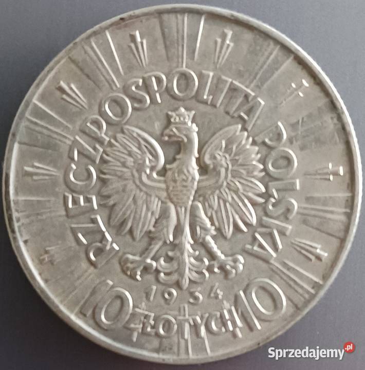 10 J Piłsudski 1934 r2orzeł urzędowy piękne i Konin