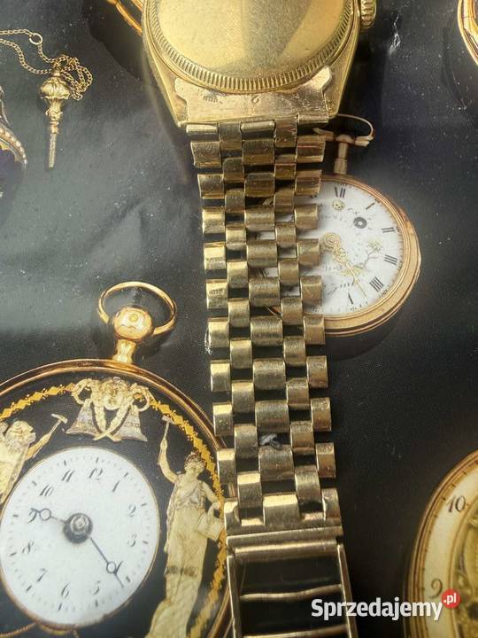 Rzadki Rolex ze złota 18k łańcuszek złoto 9k z wielkopolskie