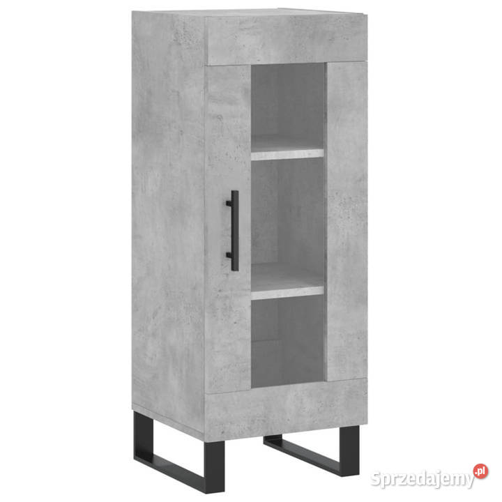 Szafka szarość betonu 345x34x90 materiał Pozostałe