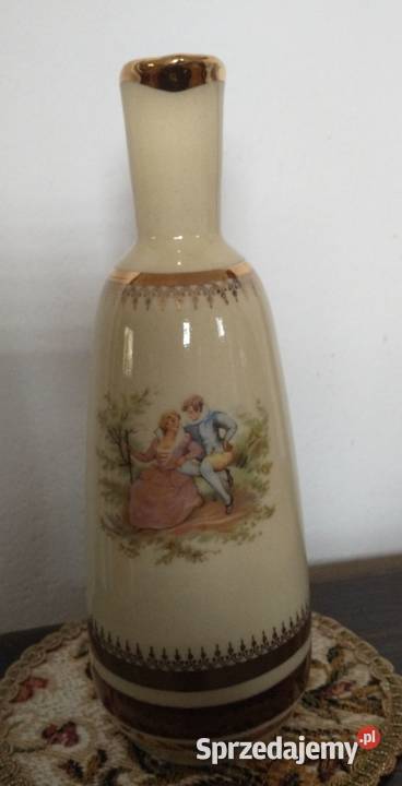 Karafka porcelanowa pozłacana z zestawu Wazony Krotoszyn