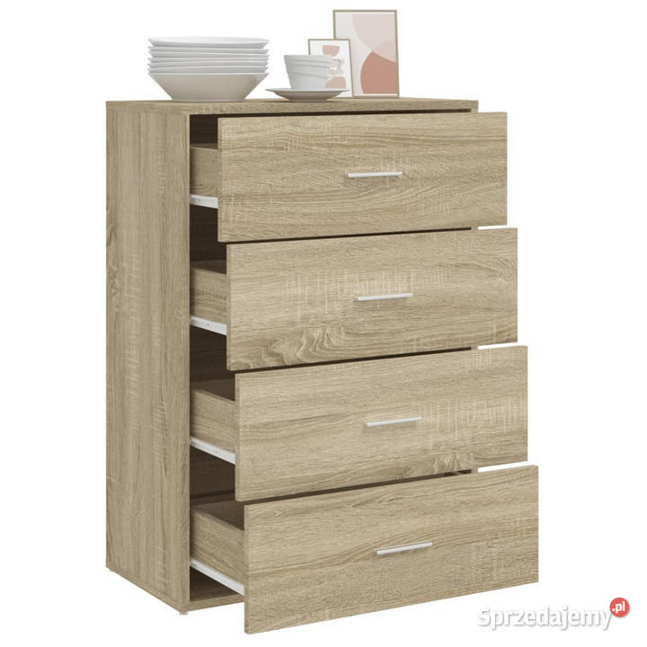 Szafka dąb sonoma 60x31x84 materiał Pozostałe