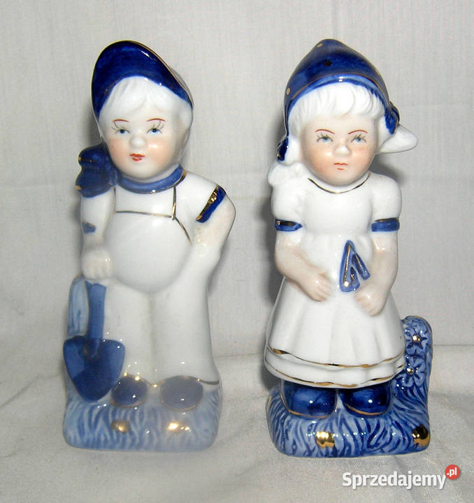 figurki vintage ogrodnik i ogrodniczkaBDvin Bartków
