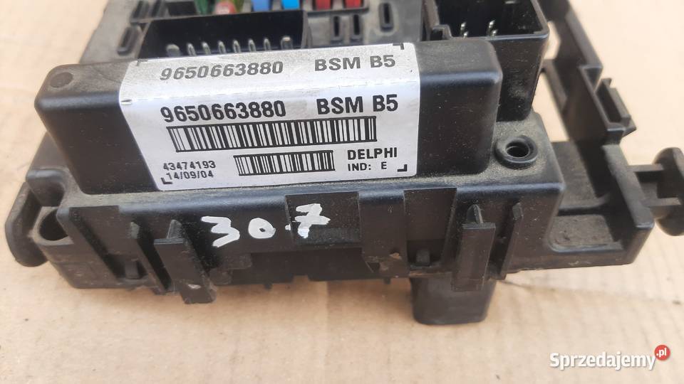 skrzynka moduł BSM B5 9650663880 peugeot 307 dolnośląskie