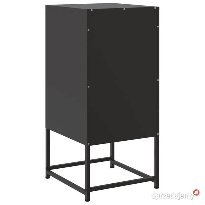 Szafki nocne 2 czarne 36x39x78 stal WM846579 Warszawa