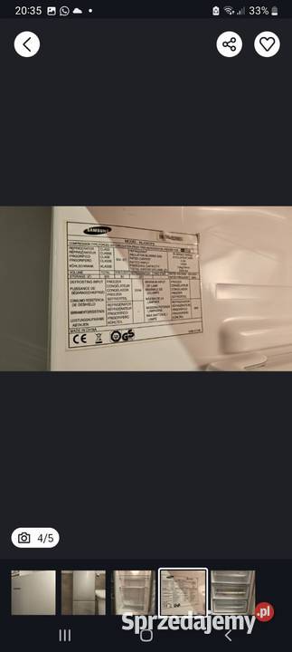 Lodówka Samsung 200 Kórnik