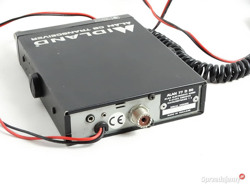 Radio CB Midland Alan 77 D 80 Mikrofon AM Elektronika lubelskie Biłgoraj
