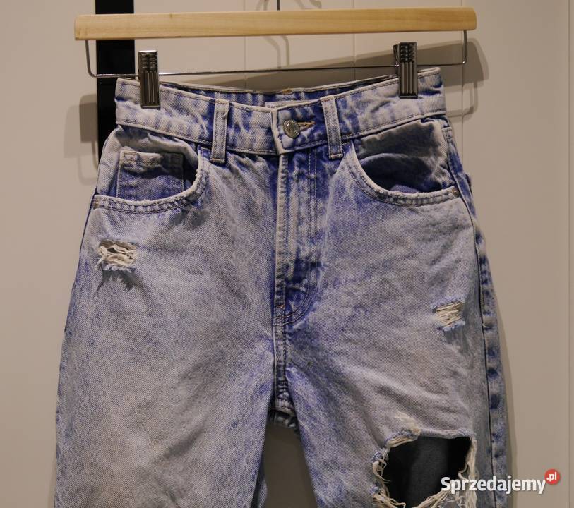 Bershka świetne spodnie dziury 32 XXS dolnośląskie Wrocław