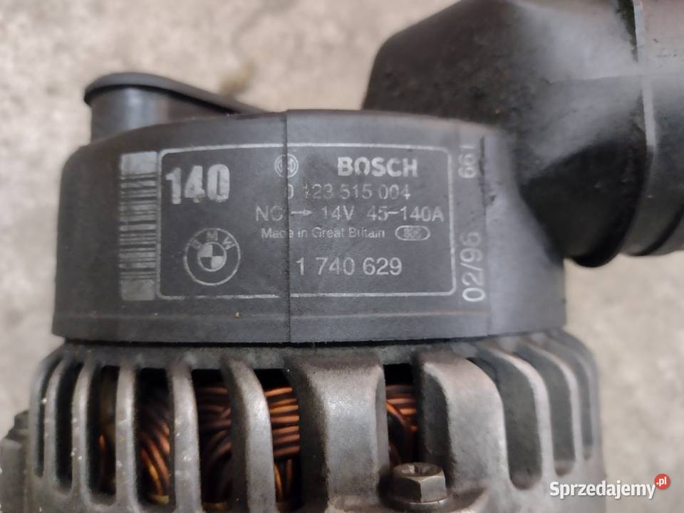 Alternator BMW M52b28 140A BOSCH 0123515004 Silniki i osprzęt Białystok