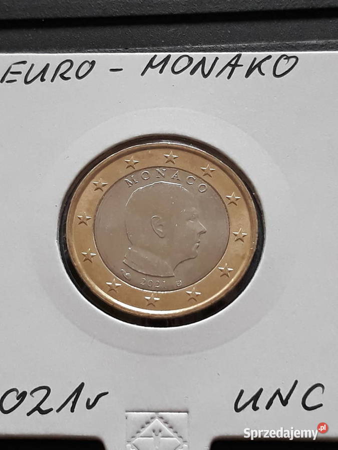 1 Euro Monako 2021 r mennicze Konin sprzedam