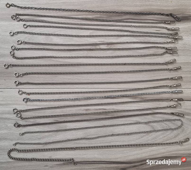 Stara Dewizka do Zegarka Kieszonkowego Łańcuszek Łańcuszki