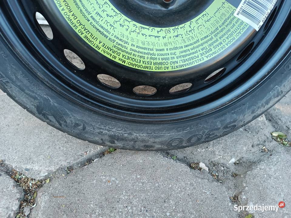 Koło dojazdowe zapasowe Audi A4 B8 12570R19 ET29 Turek