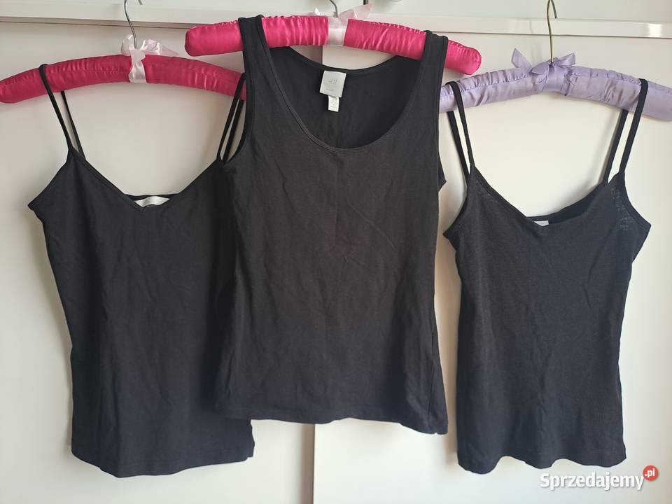3x HM Koszulka Top czarna XS mazowieckie Warszawa