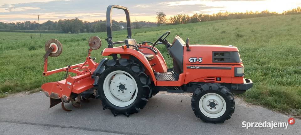 Traktorek Kubota GT3 z glebogryzarką piękny stan Augustów