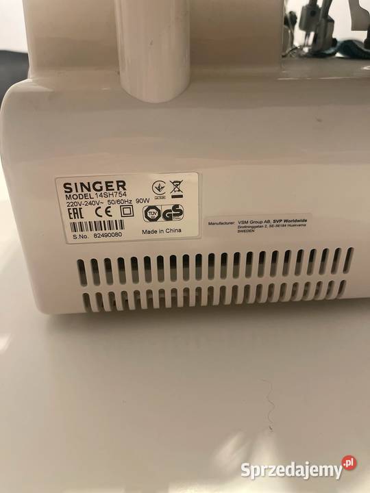 Maszyna do szycia Overlock Singer 14SH754 Opole