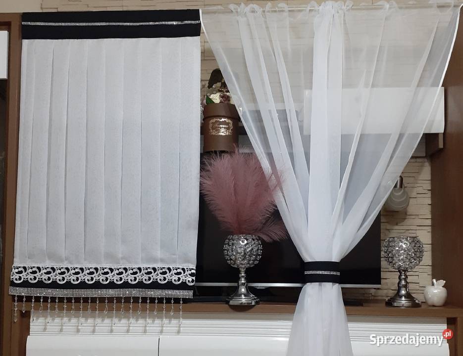 Firana panel z koralami wielokolorowy Mława sprzedam