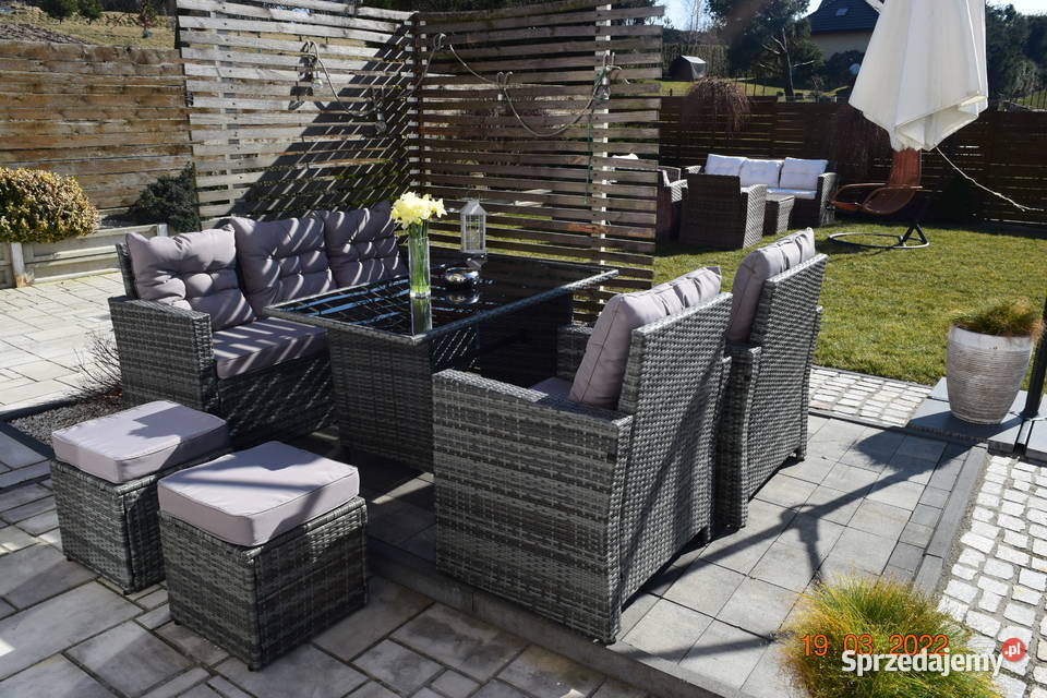 zestaw mebli ogrodowych technorattan 212stolik Bosutów