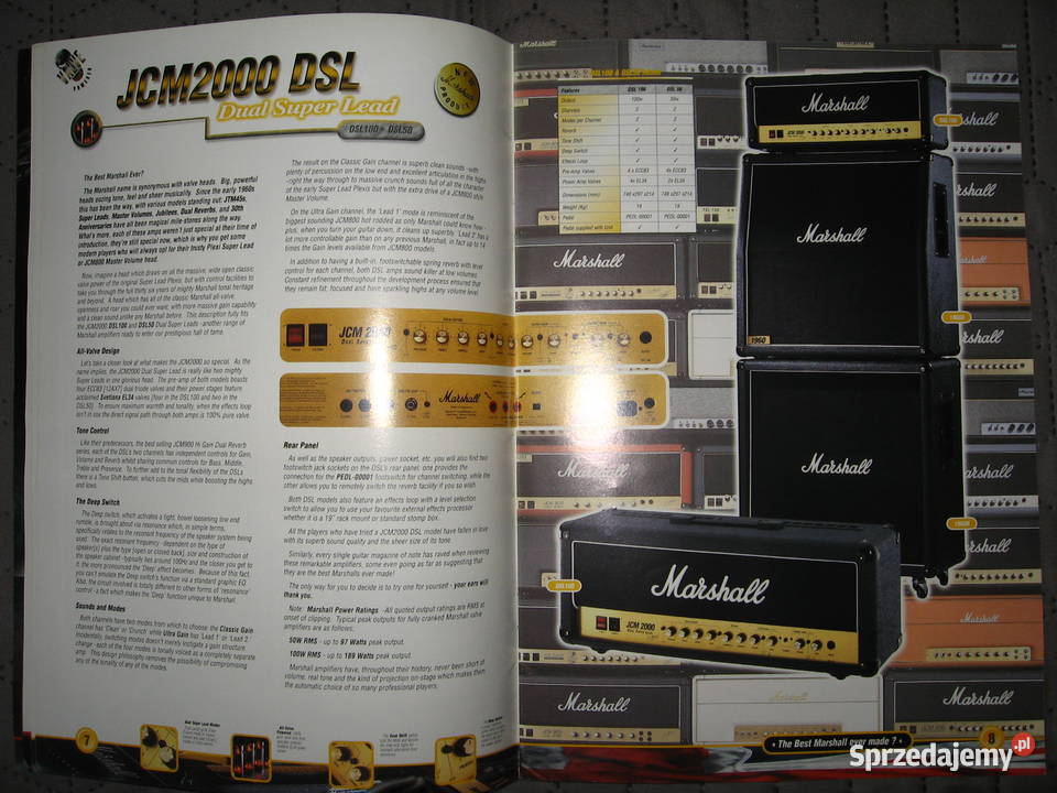 Marshall Amps 1998 Guitar Products Catalog Kępice