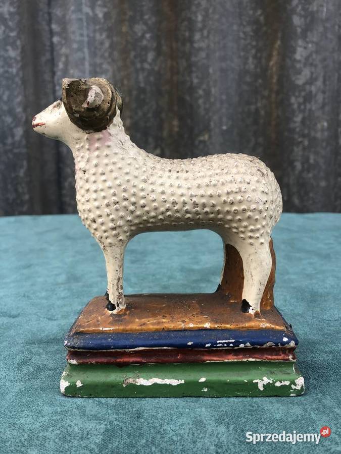 Zabytkowy Gips Baranek Łowicz sprzedam