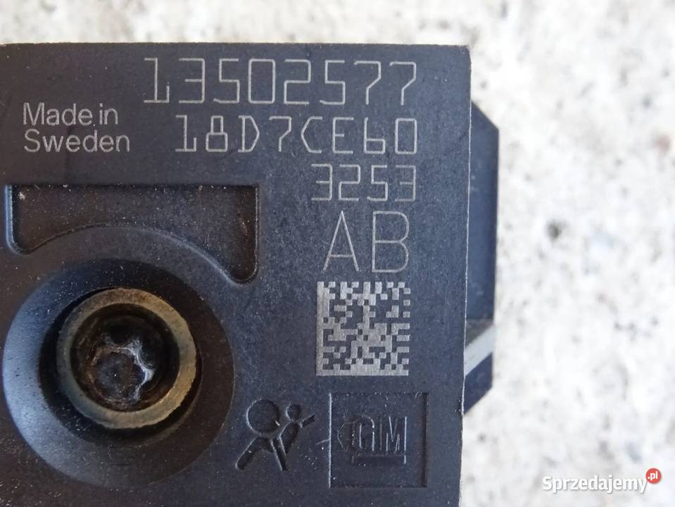 Zafira C czujnik sensor airbag poduszek łódzkie sprzedam