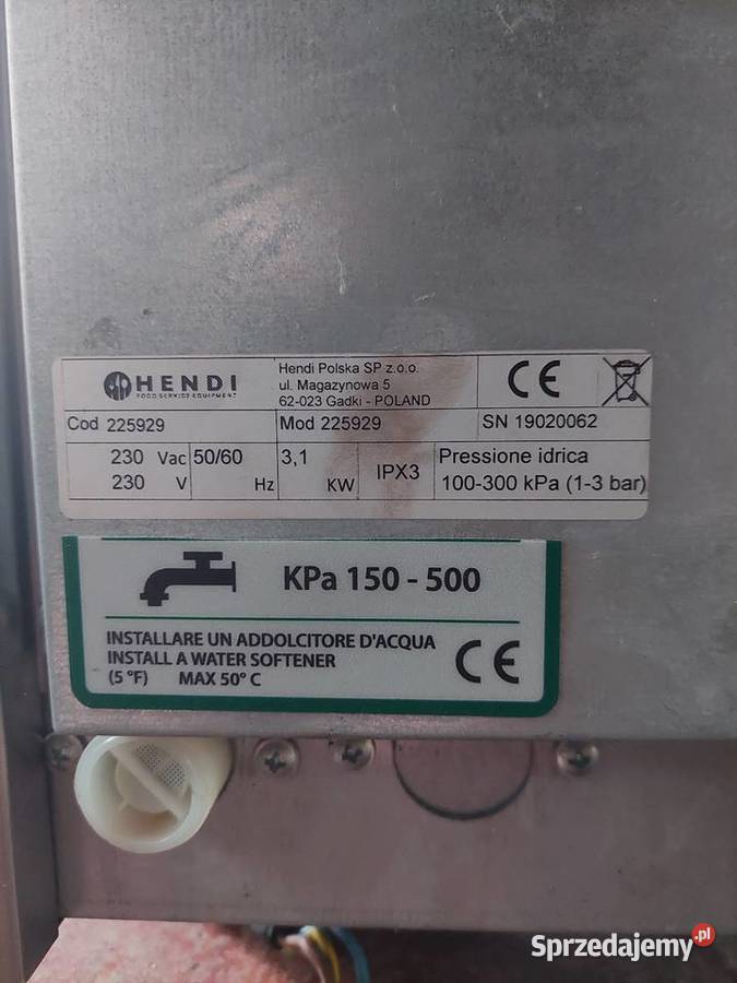 Piec konwekcyno parowy hendi 225929 pizzy 3kw