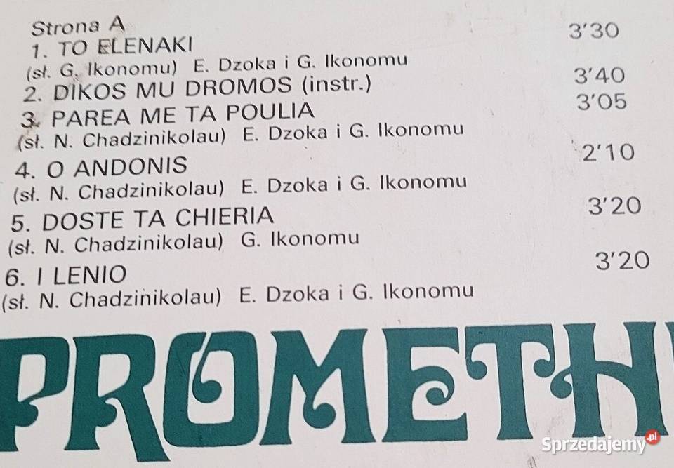 Prometheus Słonecznej Stronie Życia płyta z roku Chełmno