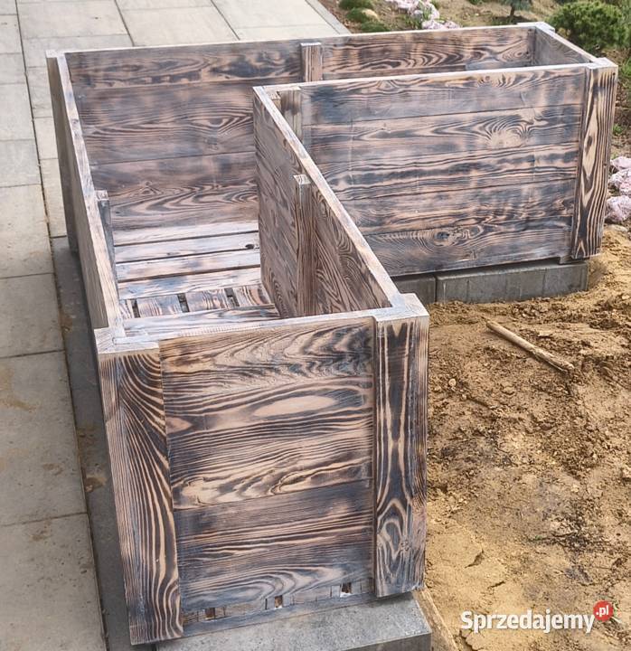 Donice kwiatowe z drewna lubelskie Kraśnik