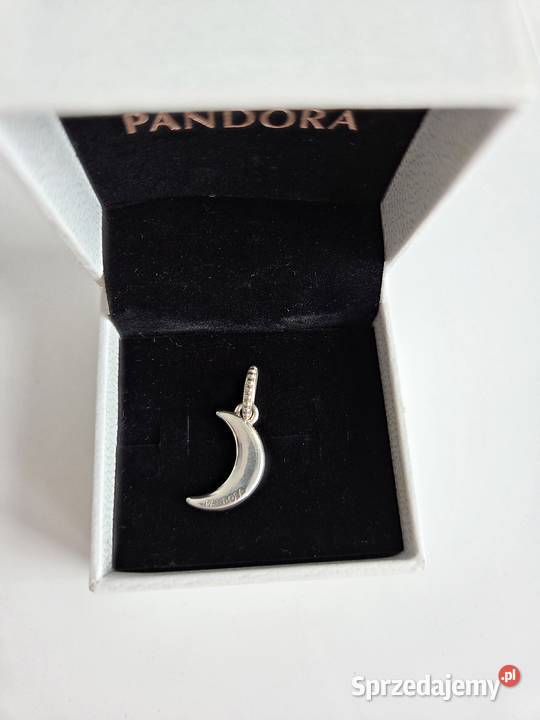 Srebrny charms zawieszka Pandora księżyc z srebro Liszki