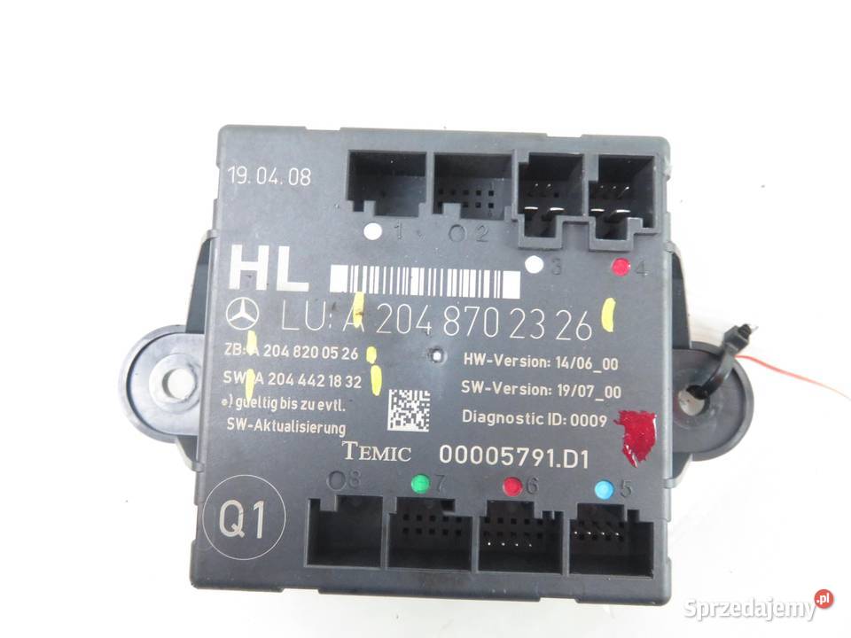 MODUŁ DRZWI MERCEDES W204 2048702326 2048200526 Części samochodowe