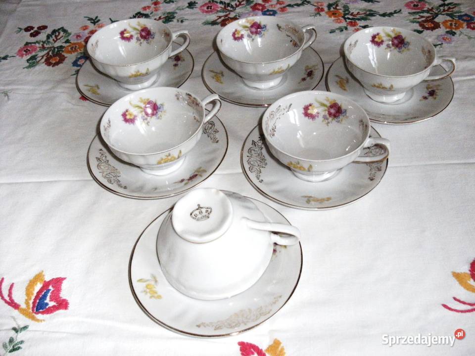 Serwis kawowy 6 os porcelana Bavaria Kraków