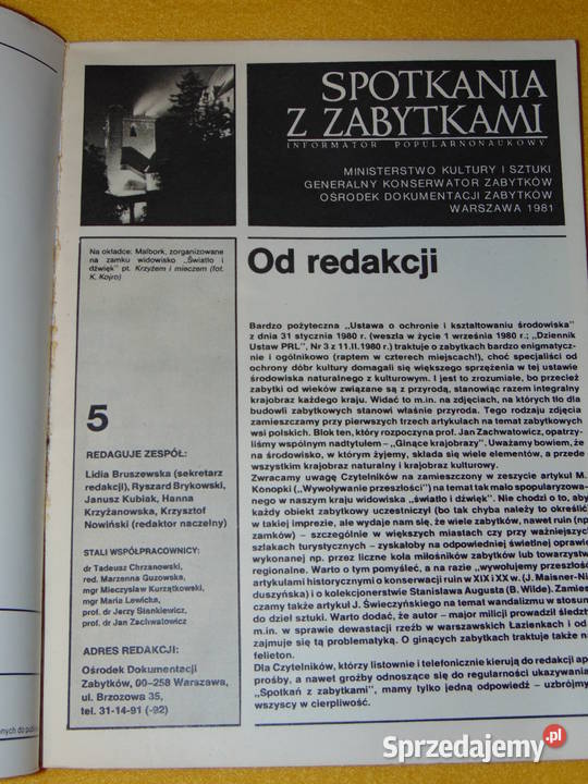Spotkania z zabytkami 1981 miękka lubelskie Lublin