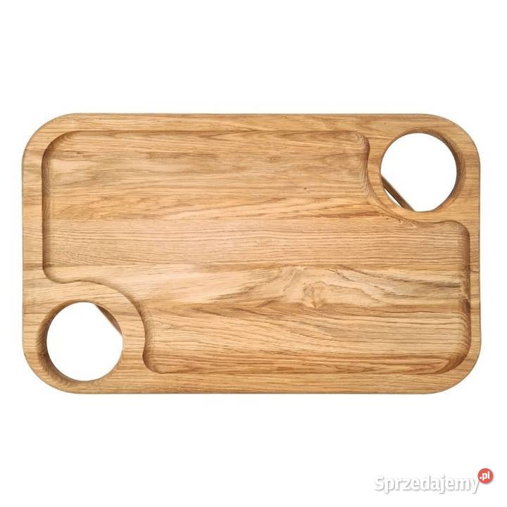 Taca patera deska dębowa stolik śniadaniowy małopolskie Skawina