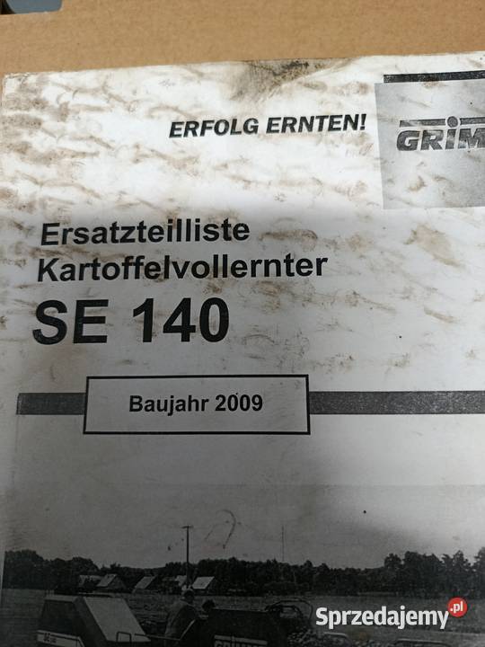 Katalog części instrukcja obsługi kombajn