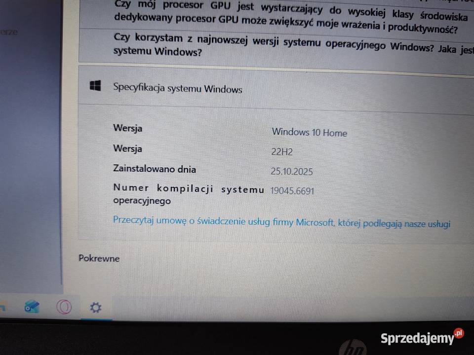 Hpi512GBRamGrafika 2GBSSD 256 HDD750 małopolskie Olszana